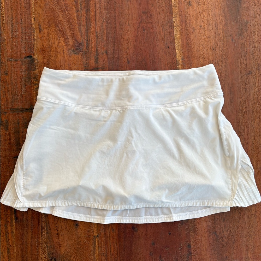 Lululemon White Tennis Skirt